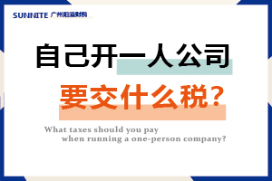 自己開一人公司要交什么稅？